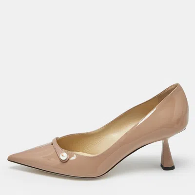 Jimmy Choo Dusty Pink Patent Leather Rosalia Pumps In Multi