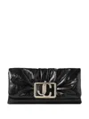 Jimmy Choo Edie Clutch Bag In Black