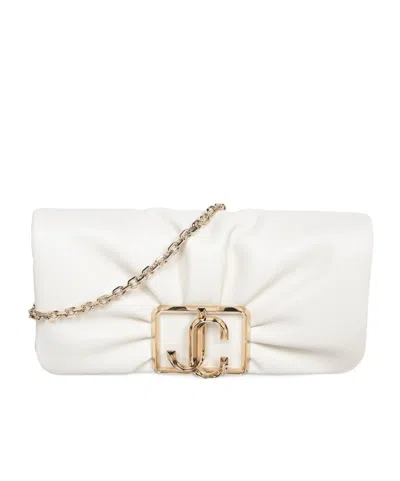 Jimmy Choo Edie Clutch In Nude