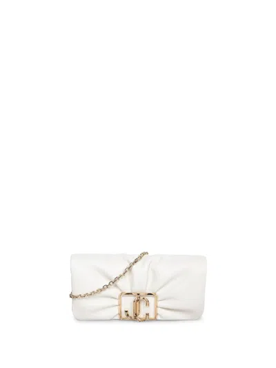 Jimmy Choo Edie Wallet Ivory Bag In White