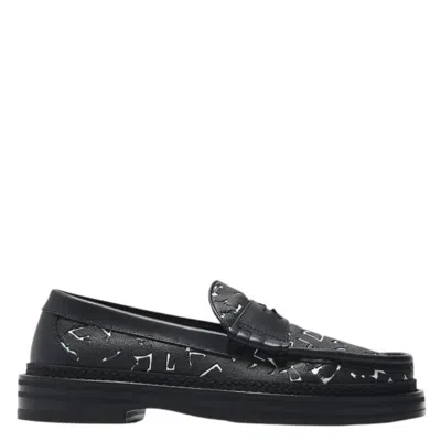 Jimmy Choo Eh/p Ezra/f Artwork Loafers In Black
