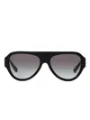 Jimmy Choo Eira Sunglasses In Black