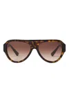Jimmy Choo Eira Sunglasses In Brown