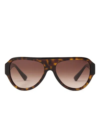 Jimmy Choo Eira Sunglasses In Brown