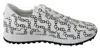 Jimmy Choo Elegant Monochrome Leather Women's Sneakers In Multi