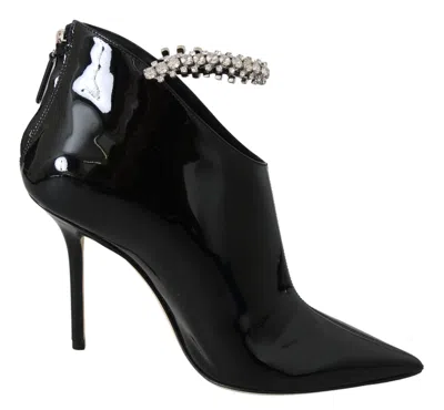 JIMMY CHOO ELEGANT PATENT HEELED WOMEN'S BOOTS