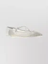 Jimmy Choo Eleri Ballerina Shoes Featuring Mesh Panel In Silver