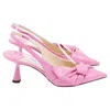 Jimmy Choo Elinor Sb 65 Pointed-toe Slingback Pumps In Pink Patent Leather In Pink