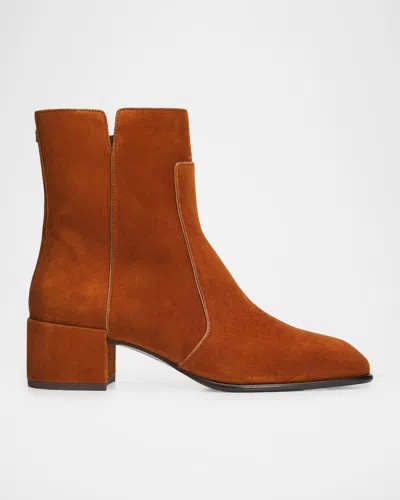 Jimmy Choo Eliot 45mm Suede Ankle Boots In Brown