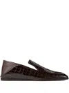 Jimmy Choo Square Toe Casual Shoes In Brown