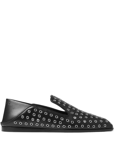 JIMMY CHOO ELIOT EYELET BALLET FLATS
