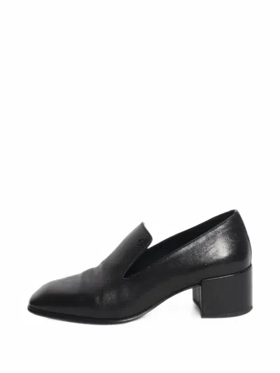 Pre-owned Jimmy Choo Eliot Heeled Loafers In Black