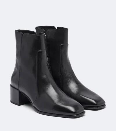 Jimmy Choo Eliot 45 Full-grain Leather Ankle Boots In Black