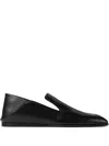 Jimmy Choo Square Toe Casual Shoes In Black