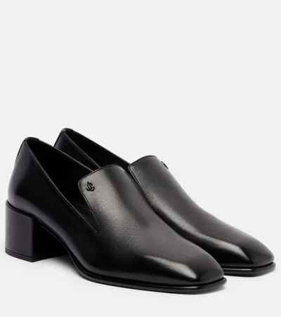 JIMMY CHOO ELIOT SLIPPER 45 LEATHER PUMPS