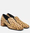 Jimmy Choo Eliot Slipper 45 Leopard-print Calf Hair Pumps In Nude