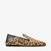 Jimmy Choo Elliot Calf Leather Leopard Print Loafers In Multi