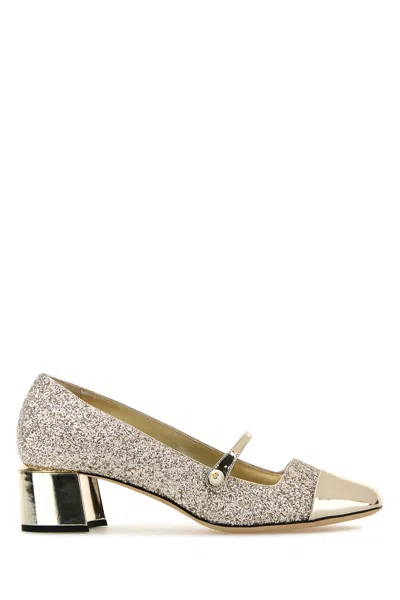 JIMMY CHOO JIMMY CHOO EMBELLISHED LEATHER ELISA 45 PUMPS