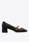 Jimmy Choo Closed Toe Chunky Heel Pump In Black