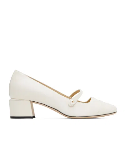 Jimmy Choo Elisa 45 High Heels In White