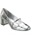 Jimmy Choo 45 Elisa Square Toe Pumps In Metallic