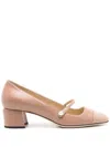 Jimmy Choo Elisa 45 Square-toe Pumps In Nude