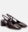 Jimmy Choo Elisa 45 Leather Slingback Pumps In Burgundy
