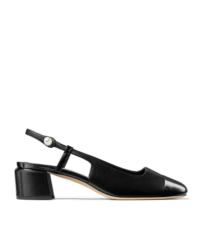 Jimmy Choo Elisa 45 Leather Slingback Sandals