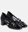 Jimmy Choo Elisa Mesh Mary Jane Ballerina Pumps In Black