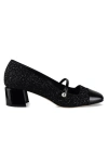 Jimmy Choo 'elisa 45' Black Pumps With Pearl Detail