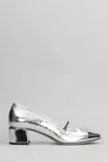 Jimmy Choo 45 Elisa Square Toe Pumps In Silver