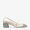 Jimmy Choo Heels In Silver/latte