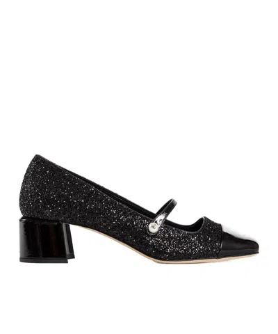 JIMMY CHOO JIMMY CHOO ELISA 45 GLITTER PUMPS