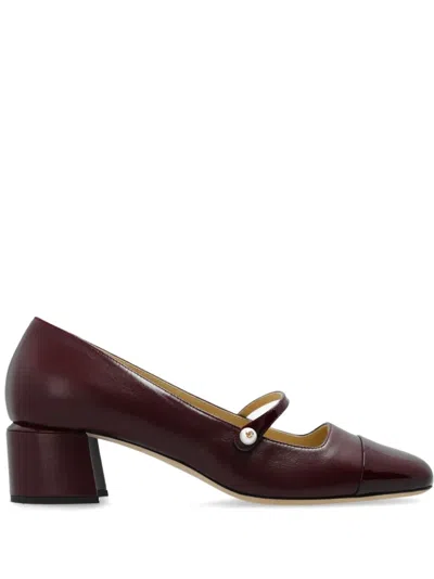 JIMMY CHOO ELISA 45MM LEATHER PUMPS