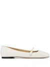Jimmy Choo Elisa Ballet Flats In Neutrals