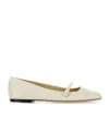 Jimmy Choo Elisa Ballet Flats In Nude