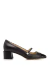 Jimmy Choo Closed Toe Chunky Heel Pump In Black