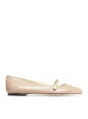 Jimmy Choo Pearl-detail Ballerina Shoes In Multicolor