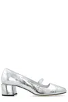 Jimmy Choo 45 Elisa Square Toe Pumps In Silver