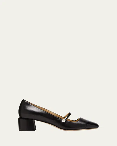 JIMMY CHOO ELISA MARY JANE BALLERINA PUMPS