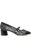Jimmy Choo Elisa Mesh Pumps In Black