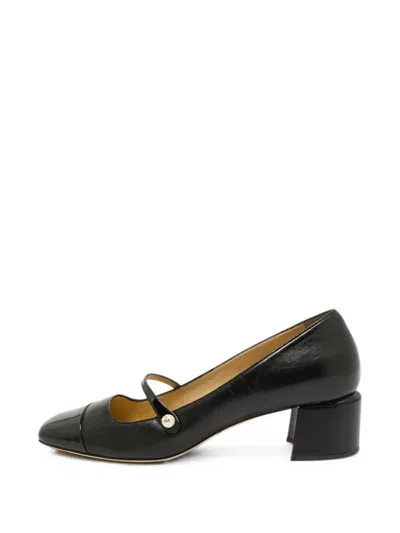 Pre-owned Jimmy Choo Elisa Patent-toe Pumps In Black