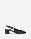 Jimmy Choo Patent Leather Pumps With Slingback And Decorative Button