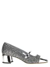 Jimmy Choo Elisa 45 Glitter Pumps In Neutral