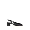 Jimmy Choo Patent Leather Pumps With Slingback And Decorative Button