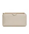 Jimmy Choo Womens Platinum Ice Ellipse Dusty Glitter Clutch In Nude