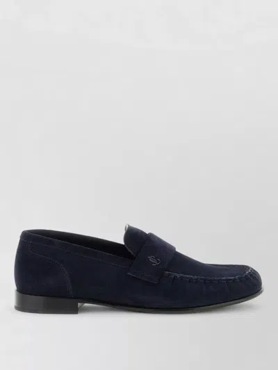 Jimmy Choo Ellis Suede Finish Mens Loafers In Blue