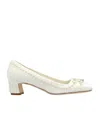 Jimmy Choo Elme 45 Pearl Embellished Pumps In White