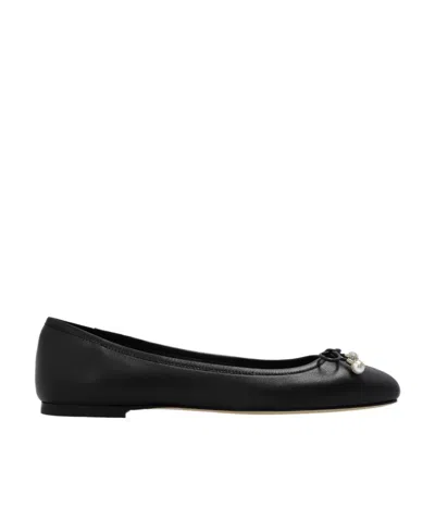 JIMMY CHOO JIMMY CHOO ELME EMBELLISHED FLAT SHOES