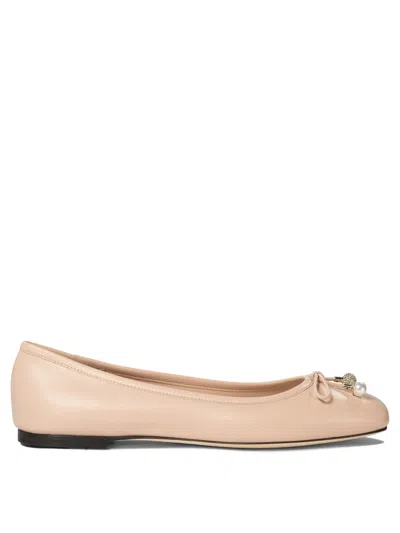 Jimmy Choo Elme Ballerinas In Neutral